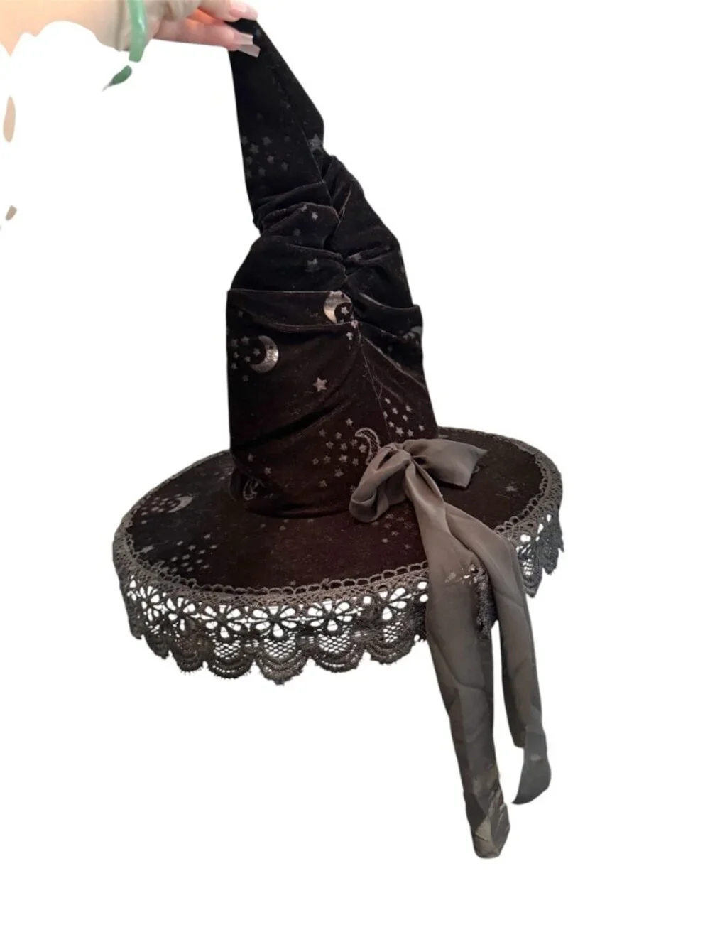 NWOT Spirit Halloween Deluxe Celestial Witch Hat